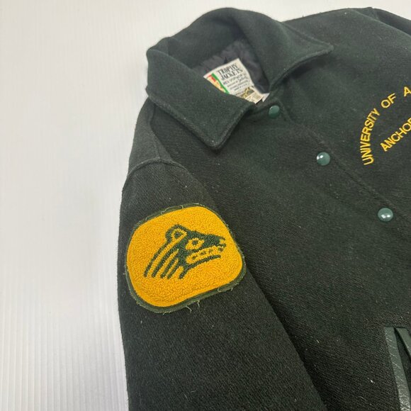 Vintage University Of Alaska Varsity Jacket S - Picture 2 of 5